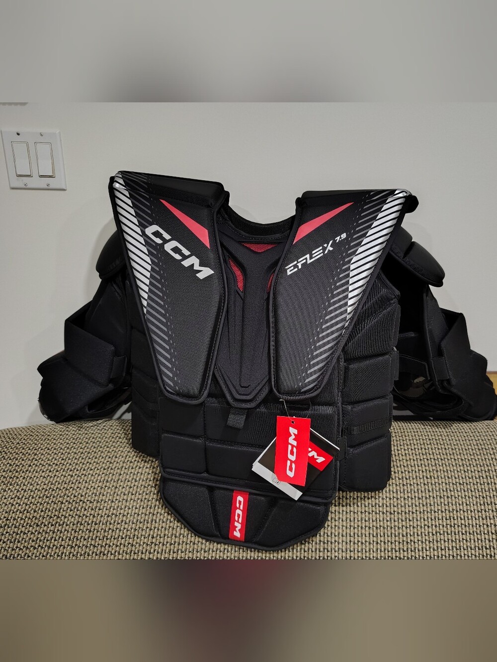 CCM EPEX 1.9 Black and Red Goalie Chest Protector